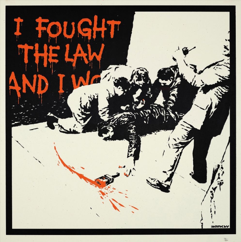 Serigrafia Banksy - I FOUGHT THE LAW