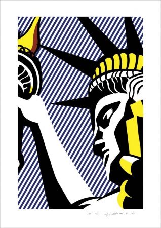Litografia Lichtenstein - I love liberty