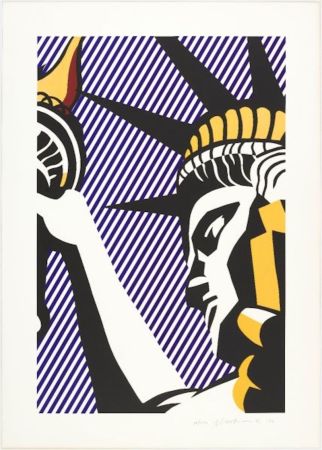 Serigrafia Lichtenstein - I Love Liberty