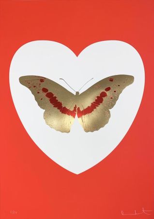 Serigrafia Hirst - I Love You - White/ Red/ Cool Gold/ Poppy Red