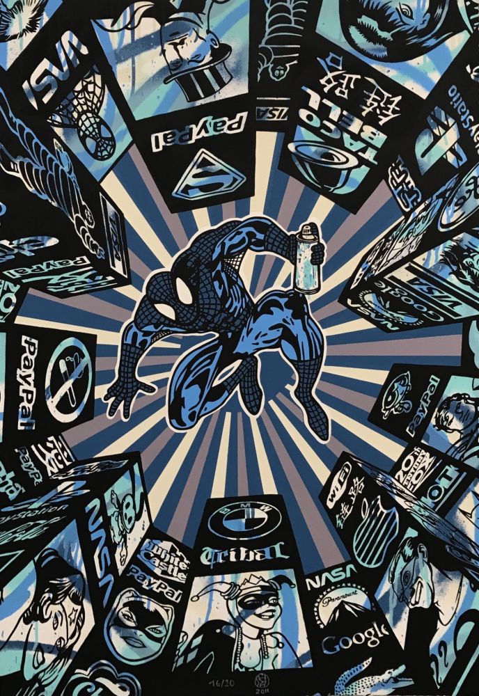 Serigrafia Speedy Graphito - I Spray My City (Blue)