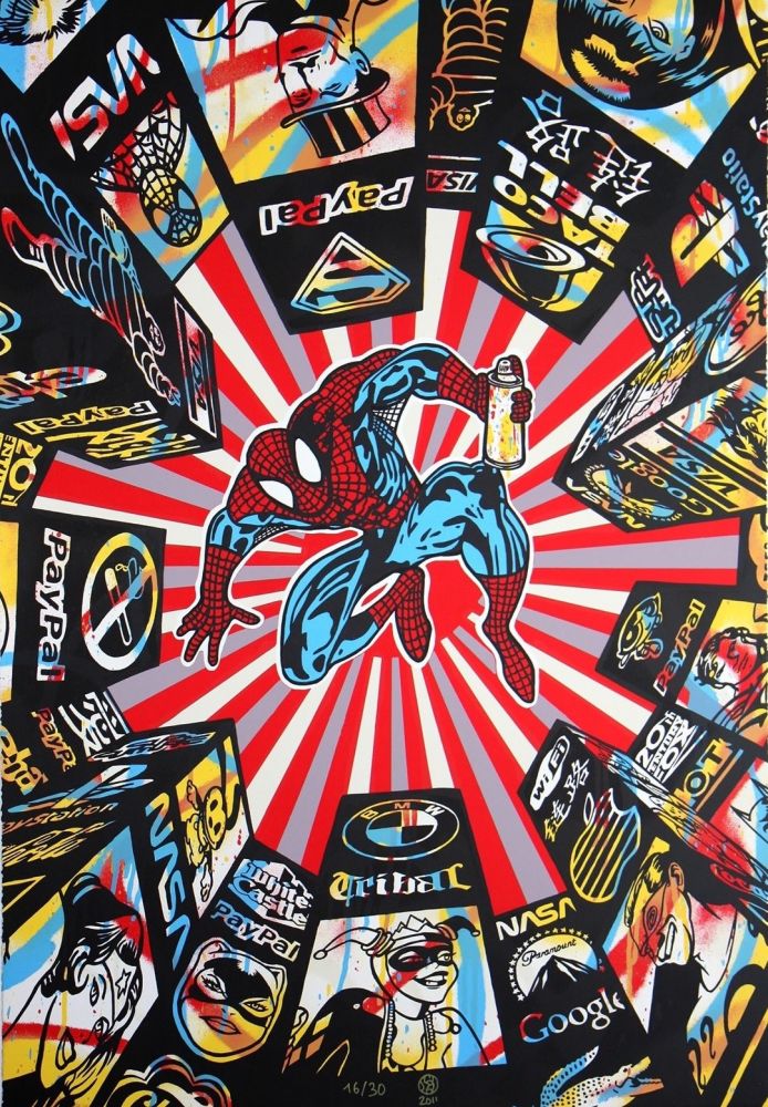 Serigrafia Speedy Graphito - I Spray My City (Spiderman)