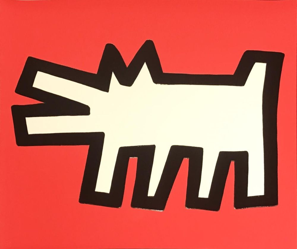Serigrafia Haring - Icons (B) - Barking Dog