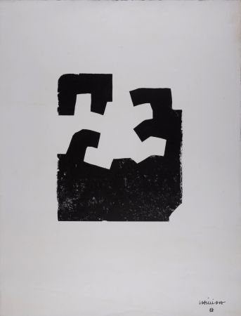 Litografia Chillida - Idazki, 1971