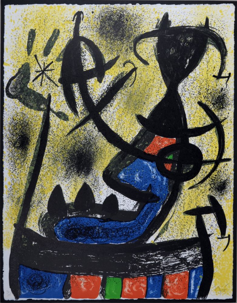 Litografia Miró - Il Circulo de Piedra
