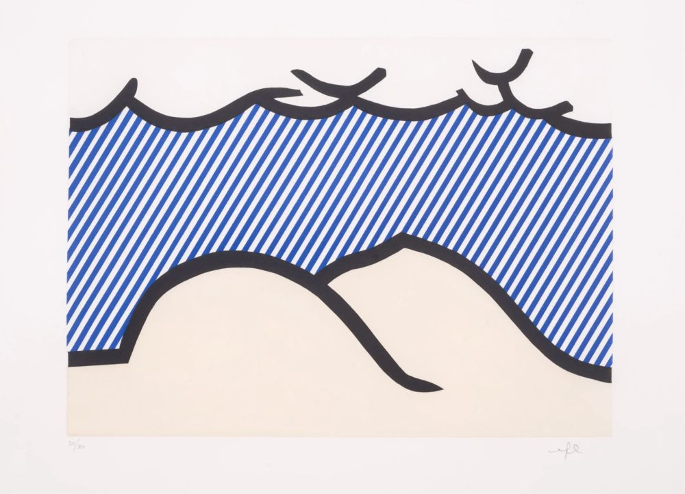 Acquaforte E Acquatinta Lichtenstein - Illustration for 'De Denver au Montana, Depart 27 Mai 1972' (I)