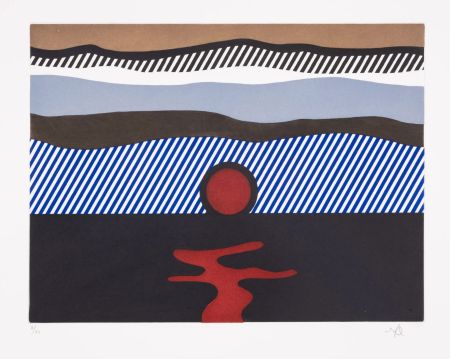 Acquaforte E Acquatinta Lichtenstein - Illustration for 'De Nouveau au-dessus de Denver