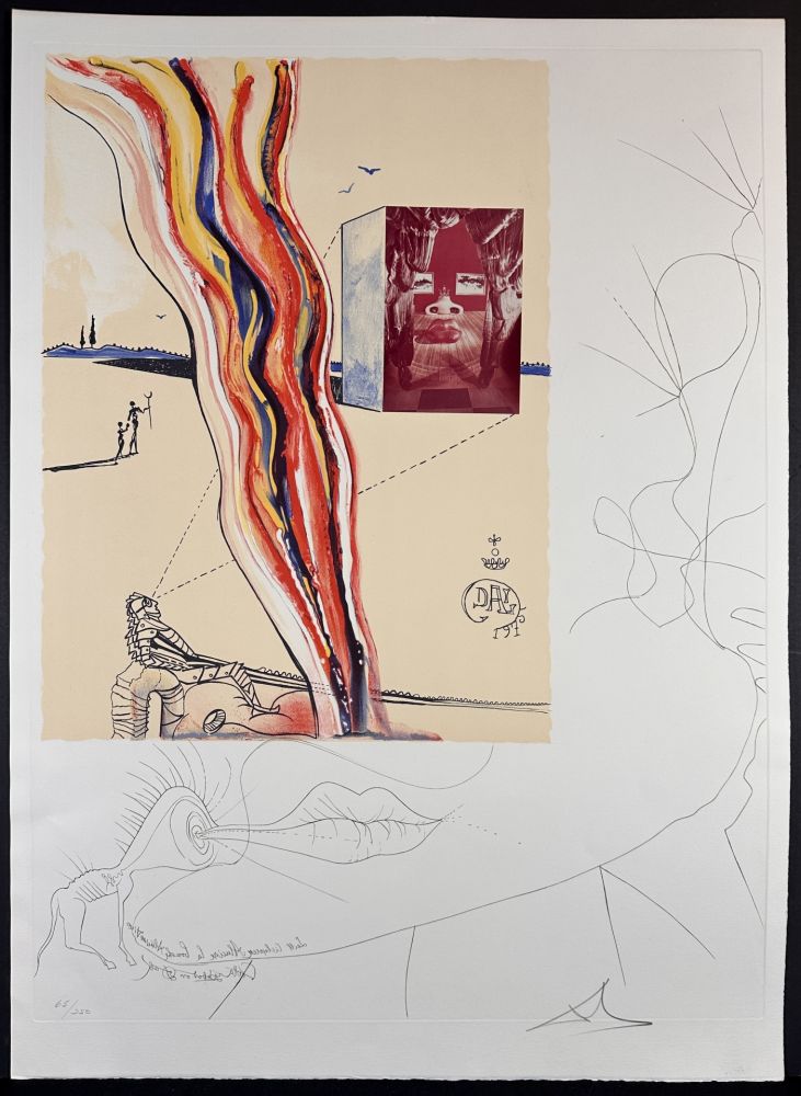 Incisione Dali - Imaginations & Objects of The Future Liquid & Gaseous TV