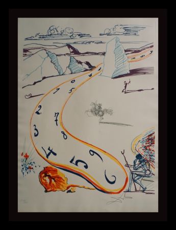 Incisione Dali - Imaginations & Objects ofThe Future Melting Space Time