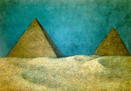 Litografia Zuniga - Impressions of Egypt Suite, Plate 10