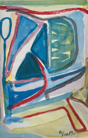 Litografia Van Velde - Impulsion