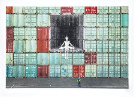 Litografia Jr - In the container wall, Le Havre, France, 2014