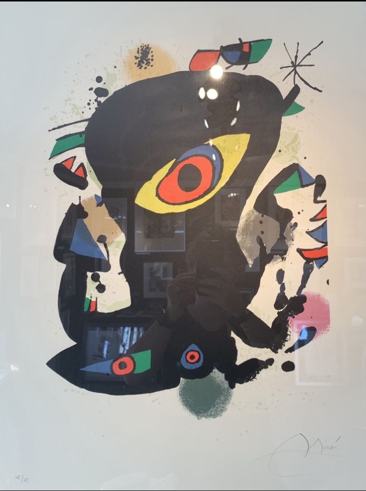 Litografia Miró - Inauguration galerie Maeght Barcelone 