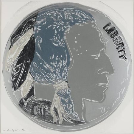 Serigrafia Warhol - Indian Head Nickel