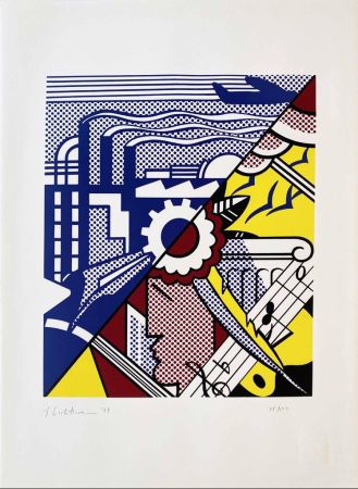 Serigrafia Lichtenstein - Industry and the Arts (II)