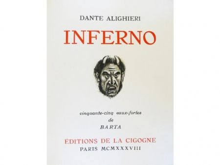 Libro Illustrato Barta - Inferno.  Cinquante-cinq eaux-fortes de Barta.