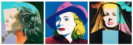 Serigrafia Warhol - Ingrid Bergman Portfolio
