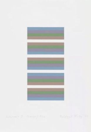 Serigrafia Riley - Intervals 3 - Orange / Blue