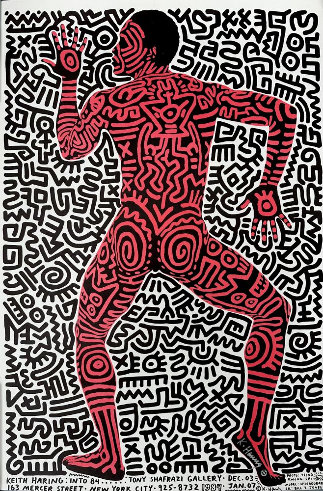 Litografia Haring - Into 84