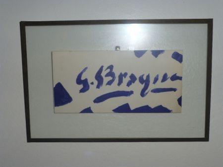 Litografia Braque - Invitation à la galerie Maeght
