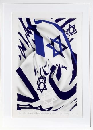 Litografia Rosenquist - Israel Flag at the Speed of Light