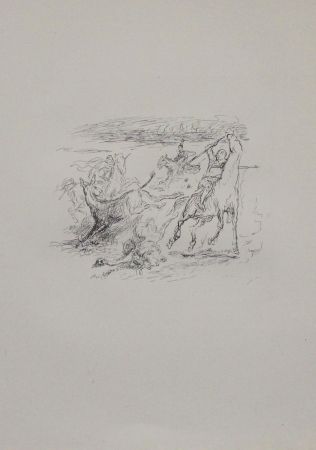 Litografia Slevogt - Jagd der hellenischen Soldaten 