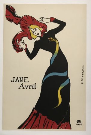 Litografia Toulouse-Lautrec - Jane Avril 