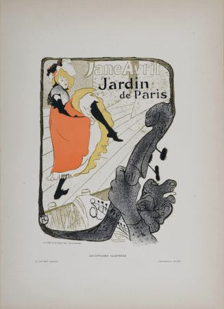 Litografia Toulouse-Lautrec - Jane Avril, 1896 