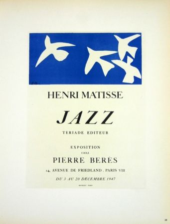 Litografia Matisse - Jazz