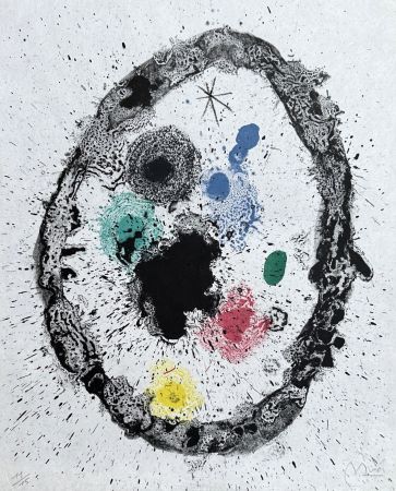 Litografia Miró - Je travaille comme un jardinier