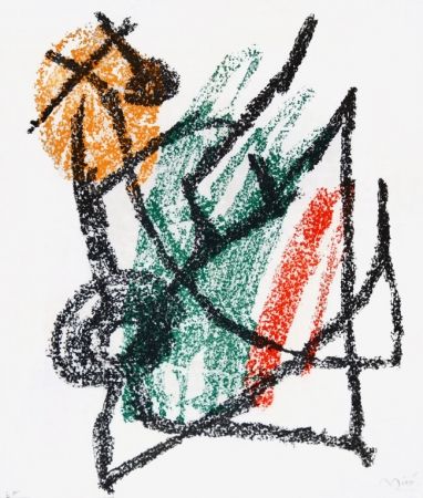 Litografia Miró - Je Travaille Comme un Jardinier (I Work Like a Gardener), 1963