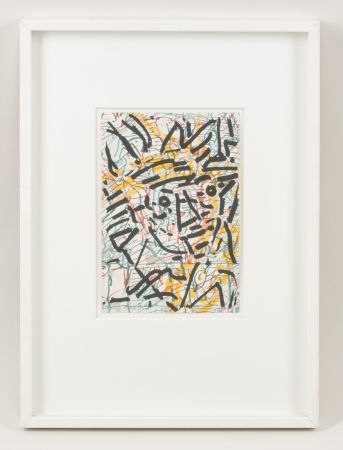 Litografia Riopelle - Jean-Paul Riopelle - Unearth - Color lithograph on paper - 1980