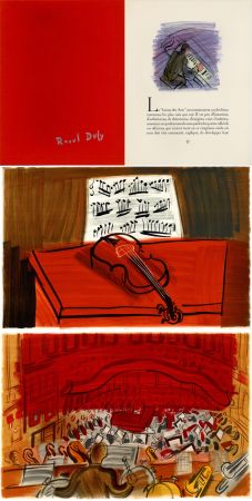 Libro Illustrato Dufy - Jean Witold : CONCERT DES ANGES - 9 lithographies en couleurs (1963).