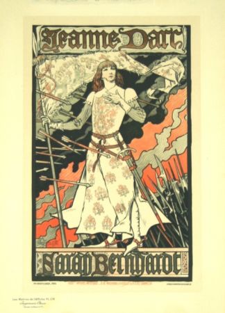 Litografia Grasset - Jeanne D'arc  Les Maitre de L'affiche Planche 174