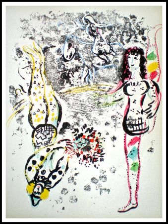 Litografia Chagall - JEU D'ACROBATES