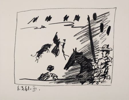 Litografia Picasso - Jeu de la cape, 1961