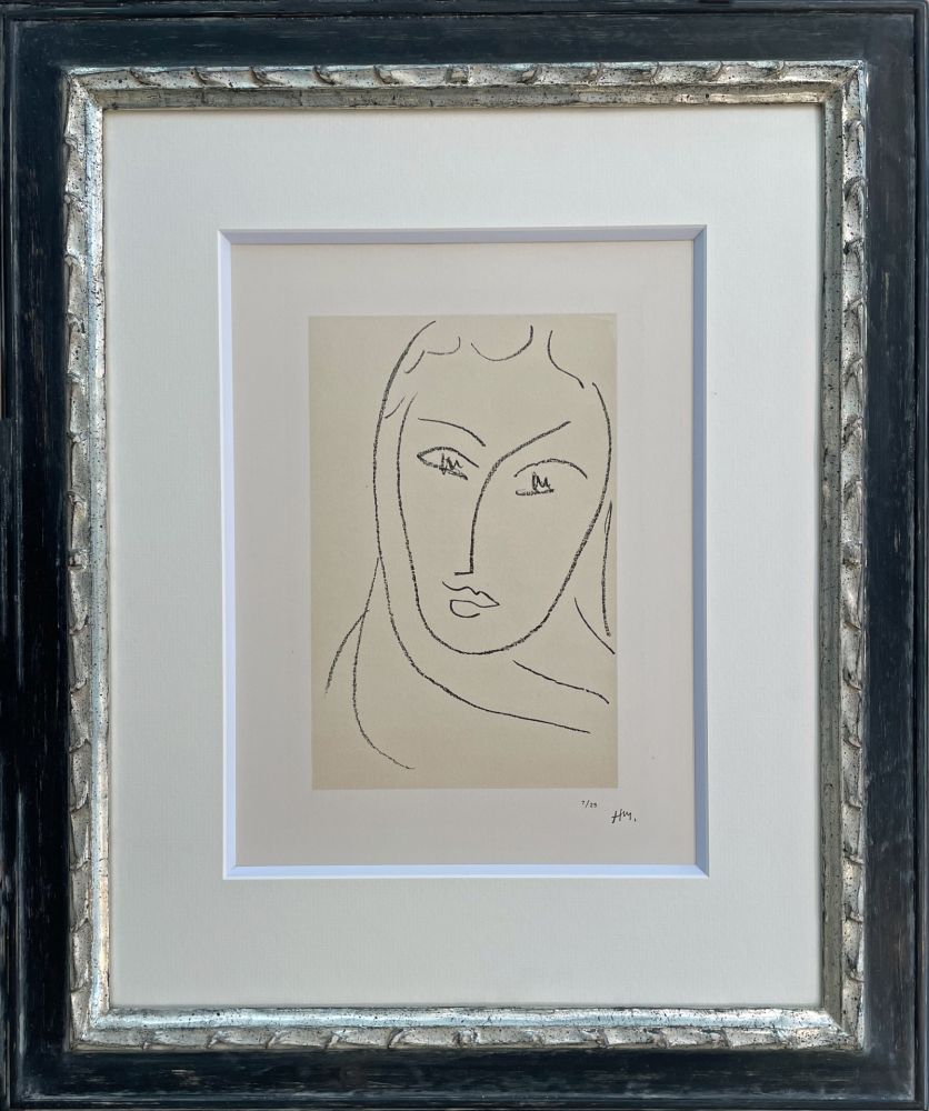 Litografia Matisse - Jeune Femme au Foulard