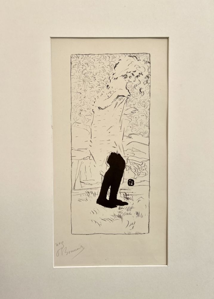 Litografia Bonnard - Jeune femme aux bas noirs (1893)