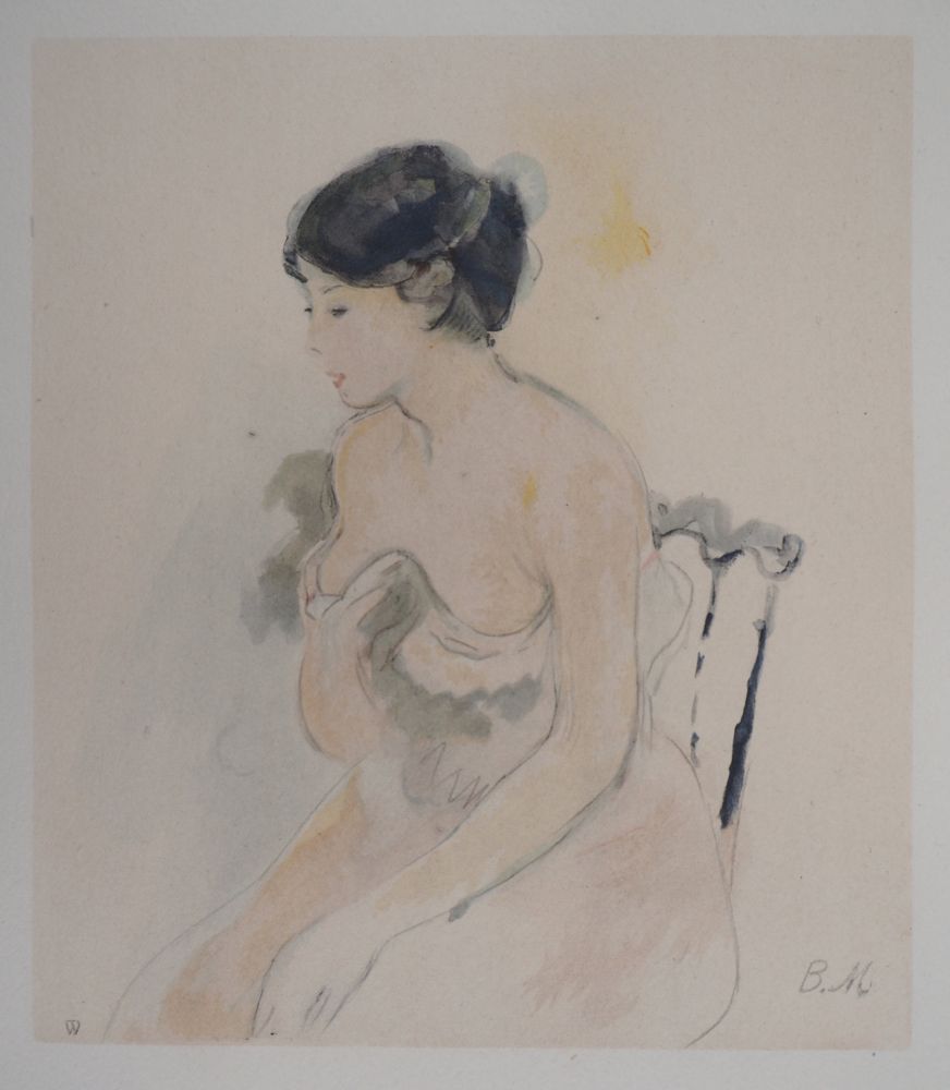 Litografia Morisot - Jeune femme décolletée