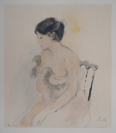 Litografia Morisot - Jeune femme décolletée