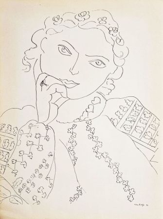 Rotocalcografia Matisse - Jeune fille