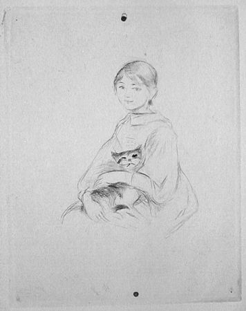Punta Secca Morisot - Jeune fille au chat