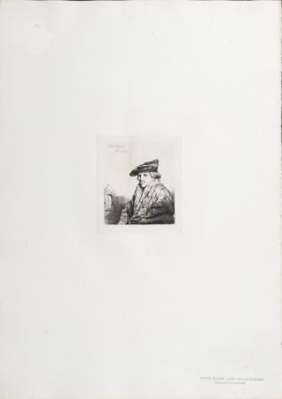 Rotocalcografia Rembrandt - Jeune Homme assis réfléchissant