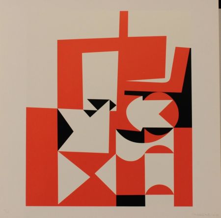Litografia Hill - JEUX - EXACTA FROM CONSTRUCTIVISM TO SYSTEMATIC ART 1918-1985