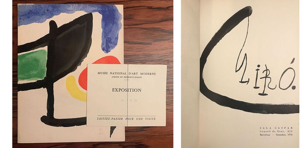 Libro Illustrato Miró - Joan Miro / Barcelona: Sala Gaspar, Setembre 1970.