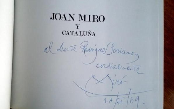 Libro Illustrato Miró - JOAN MIRÓ Y CATALUÑA (Signed)