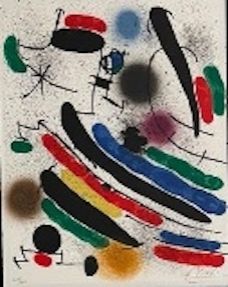 Litografia Miró - Joan Miró Litografó I