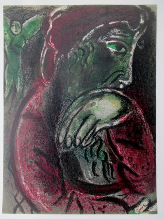 Litografia Chagall - Job Desespere/ Job in despair