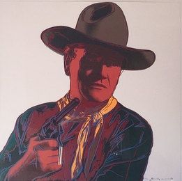 Serigrafia Warhol -  John Wayne 377 by Andy Warhol 