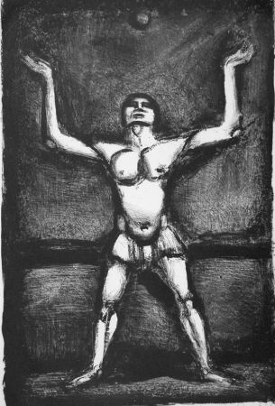 Litografia Rouault - Jongleur